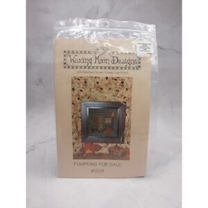 Waxing Moon Designs Counted Cross Stitch Pattern Pumpkins For Sale Autumn